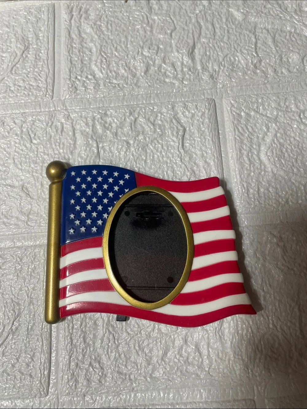 Patriotic American Flag Photo Frame - Gold, Red, White, Blue